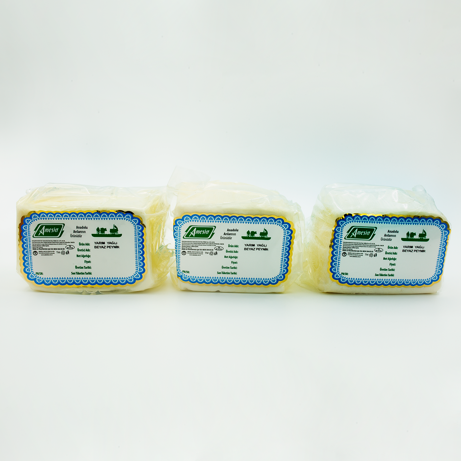 Yarım Yağlı Beyaz Peynir 600 G. 3 Adet
